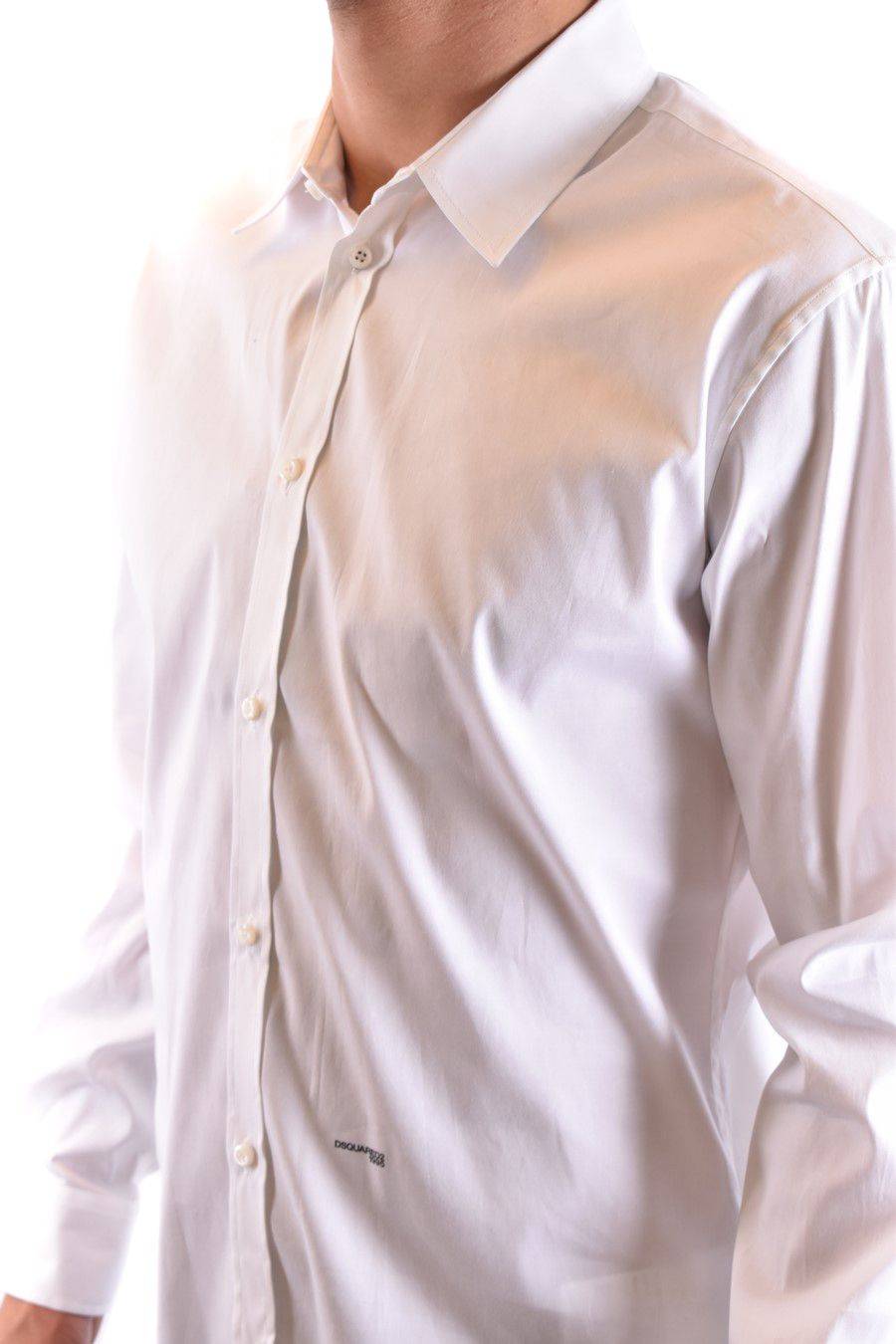 DSQUARED2  Camicia Classica Uomo DSQUARED2 Cotone Bianco 2025