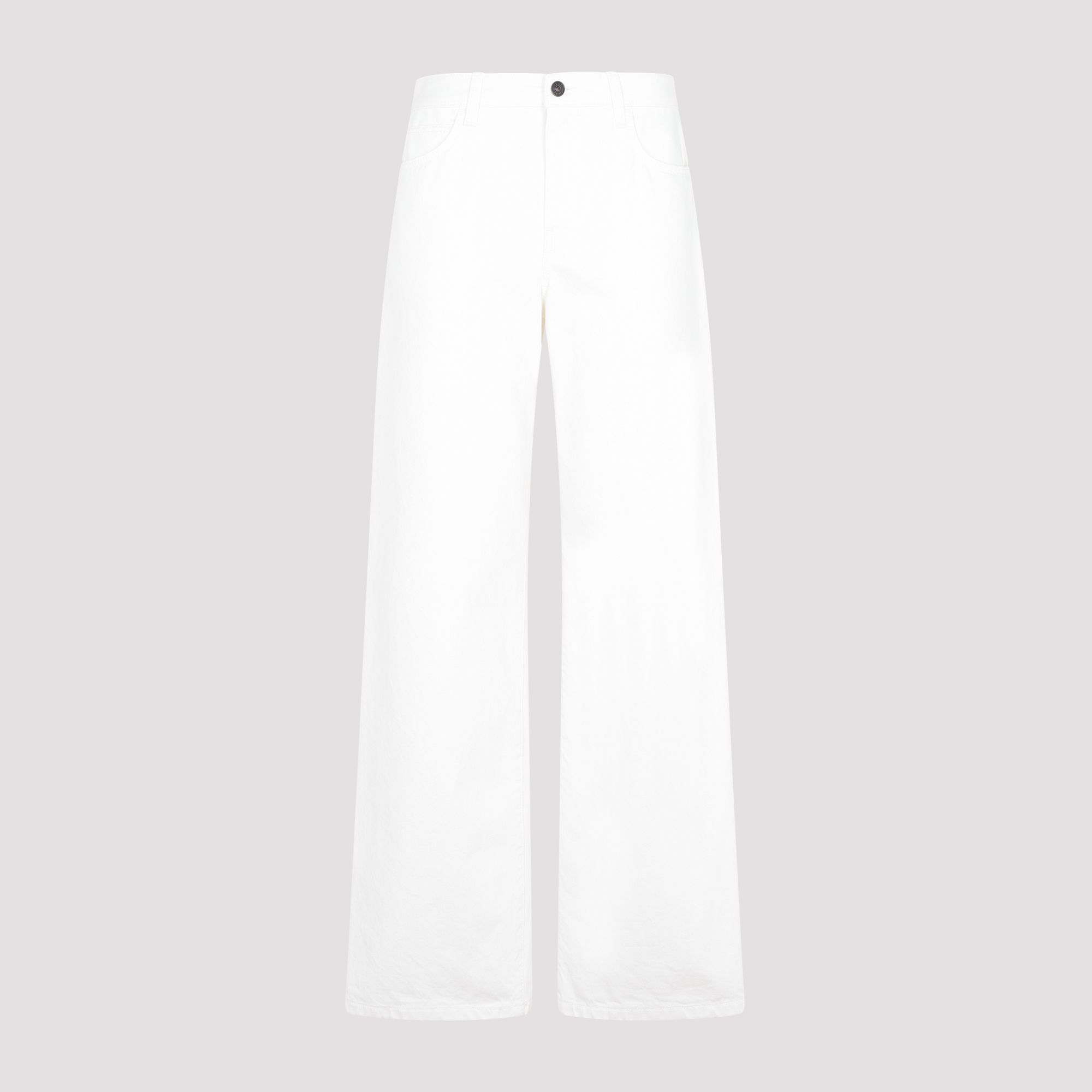 THE ROW  Jeans Bianchi in Cotone a Vita Alta THE ROW da Donna In Linea