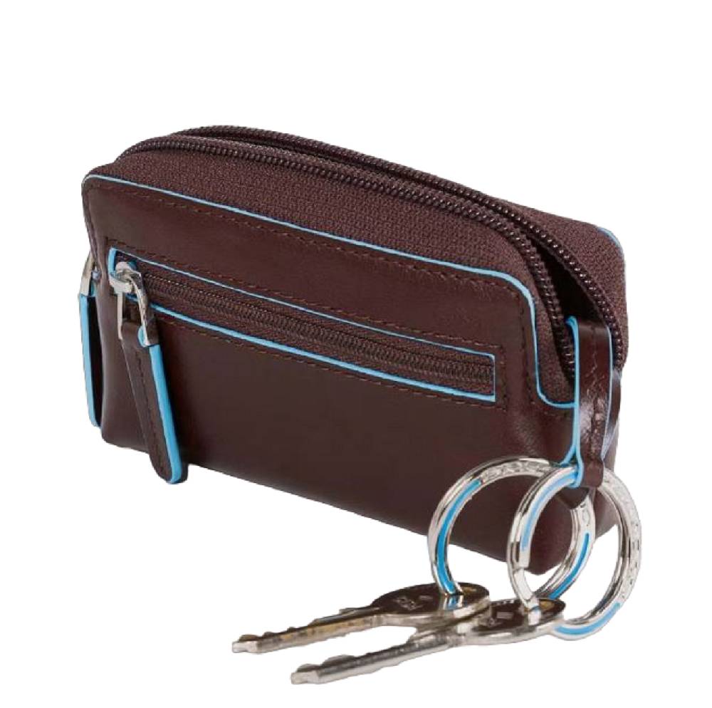 PIQUADRO  Portachiavi in Pelle Blu PIQUADRO Unisex Vendita