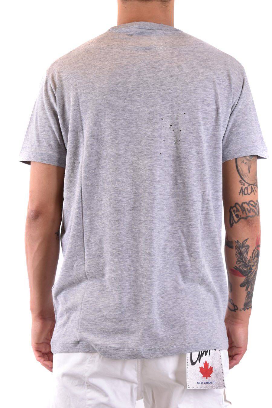 DSQUARED2  Polo Grigia in Cotone Uomo DSQUARED2 Soddisfazione Garantita