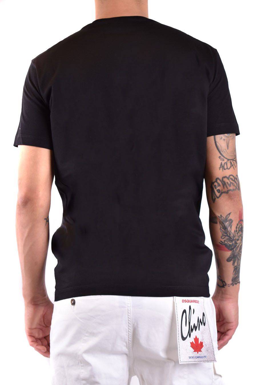 DSQUARED2  T-Shirt Nera in Cotone DSQUARED2 S74GD1223 Negozi Online