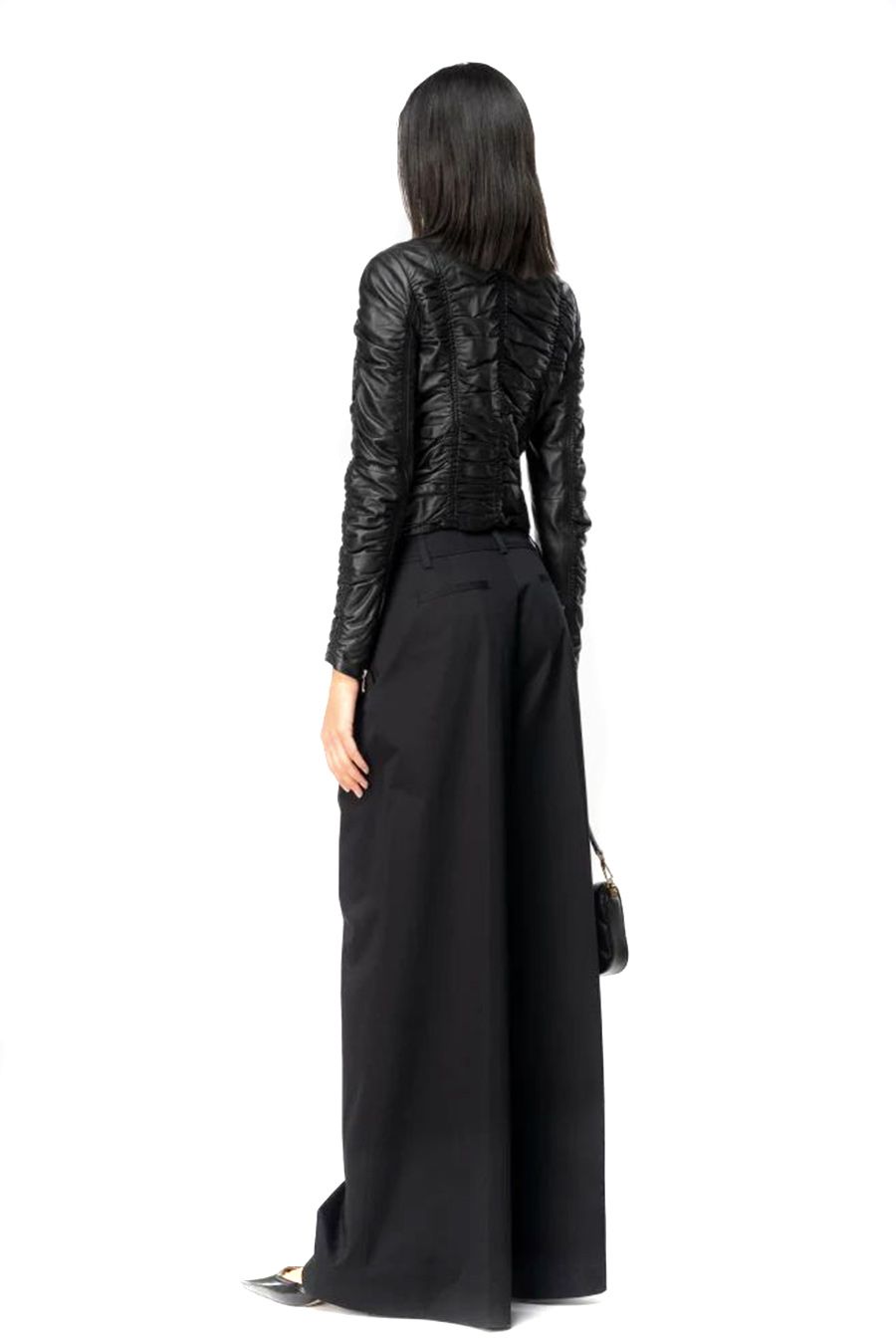 PINKO  Pantaloni Stretch Cotone Nero Donna PINKO Shopping Online