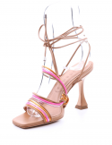VICENZA Sandalo con tacco alto VICENZA 1076022 Z1 COCONUT Italy