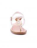 I NUOVO Sandalo basso donna infradito I NUOVO 981006 CREMA Italia