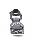 BUENO Sandalo con zeppa donna BUENO U7003 NERO Fino Al -60%