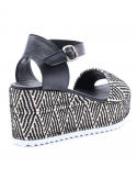 BUENO Sandalo con zeppa donna BUENO U7003 NERO Fino Al -60%
