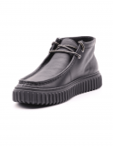 CLARKS Polacco casual uomo CLARKS TORHILL HI BLK LEA in pelle In Linea
