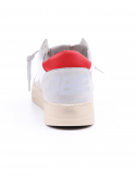 4B12 Sneakers uomo QUATTROBARRADODICI KYLE 753 in pelle bianca Nuovo