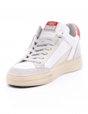4B12 Sneakers uomo QUATTROBARRADODICI KYLE 753 in pelle bianca Nuovo