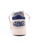 4B12 Sneakers uomo QUATTROBARRADODICI KYLE 752 in pelle bianca Qualità