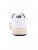 4B12 Sneakers uomo QUATTROBARRADODICI HYPER 926 in pelle bianca Vendita