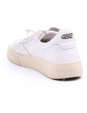4B12 Sneakers uomo QUATTROBARRADODICI HYPER 926 in pelle bianca Vendita