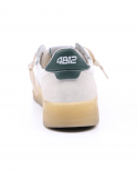 4B12 Sneakers uomo QUATTROBARRADODICI HYPER 924 in pelle bianca Promozione