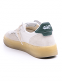 4B12 Sneakers uomo QUATTROBARRADODICI HYPER 924 in pelle bianca Promozione