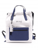 PEPEMOLL Borsa zaino donna PEPEMOLL 241441 BLANCO/NAVY in ecopelle Fino Al -60%