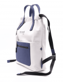 PEPEMOLL Borsa zaino donna PEPEMOLL 241441 BLANCO/NAVY in ecopelle Fino Al -60%