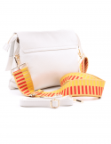 FRAU Borsa donna FRAU 511 WHITE in pelle bottalata In Vendita