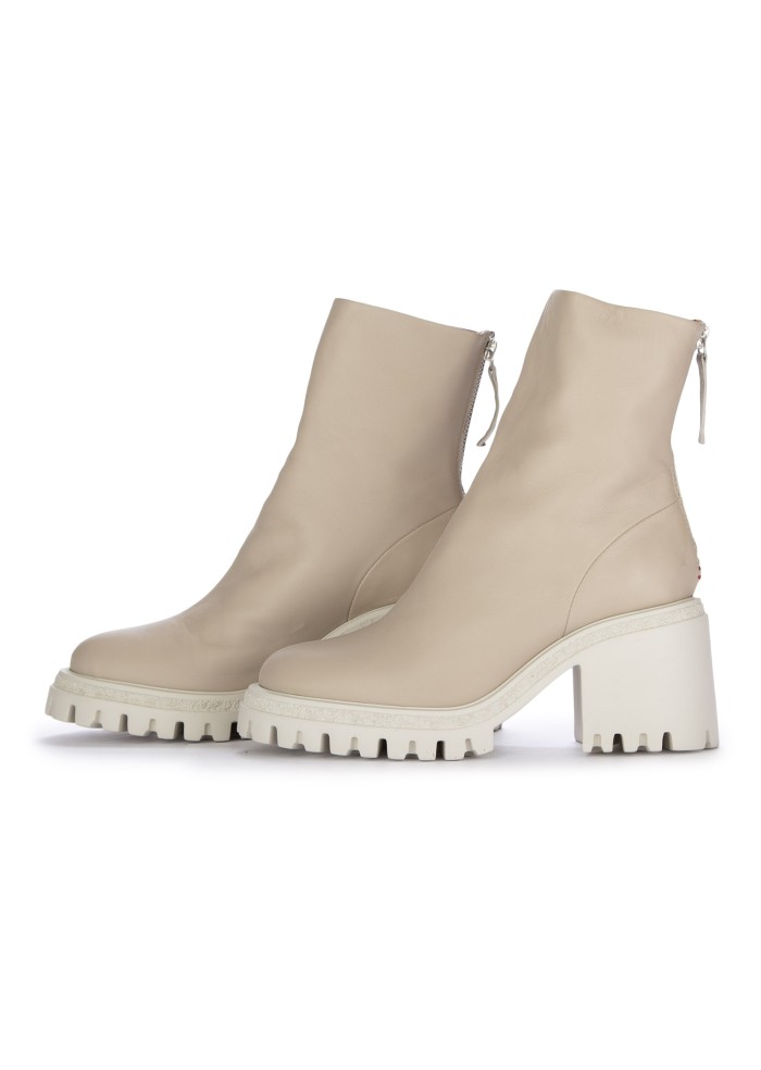 HALMANERA | STIVALETTI CON TACCO BARON PEYOTE BIANCO PANNA Vendite Flash