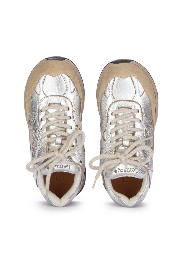 LEMARGO | SNEAKERS LAMINATO ARGENTO TAUPE Italy