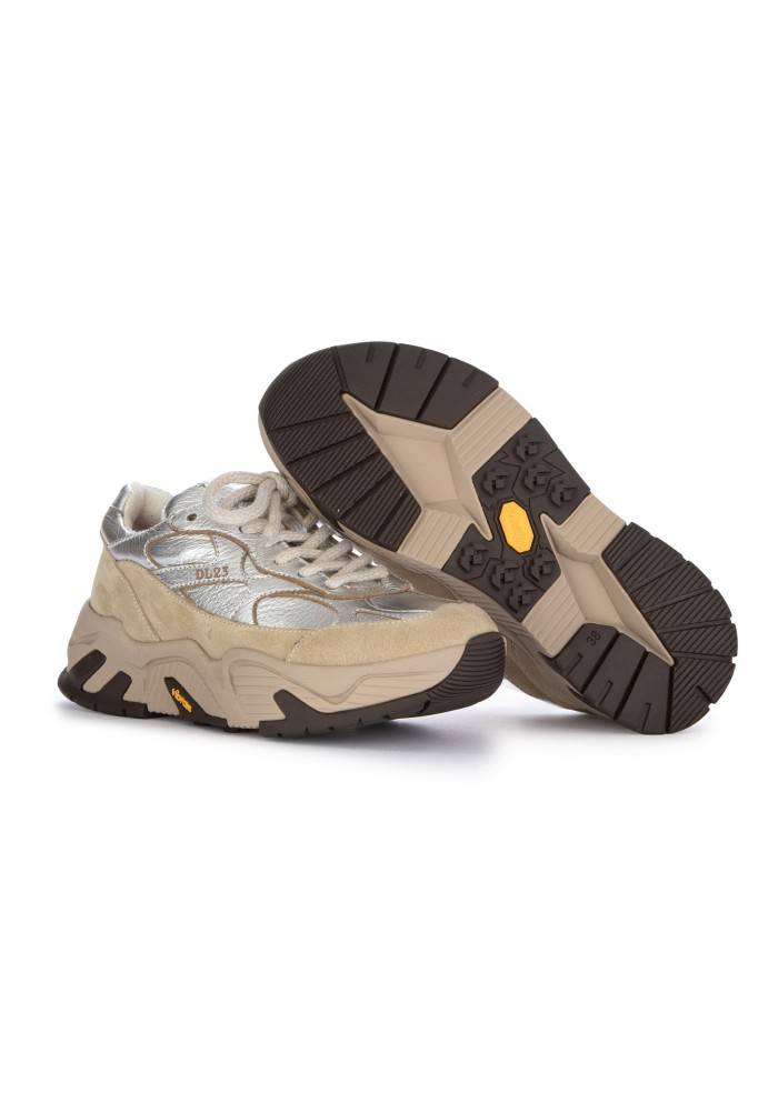 LEMARGO | SNEAKERS LAMINATO ARGENTO TAUPE Italy