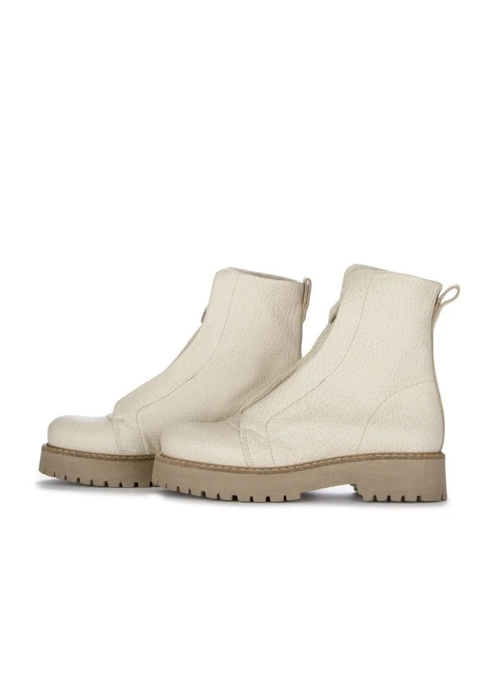 PATRIZIA BONFANTI | STIVALETTI KUNI ZIP BISONTE BEIGE Soddisfazione Garantita