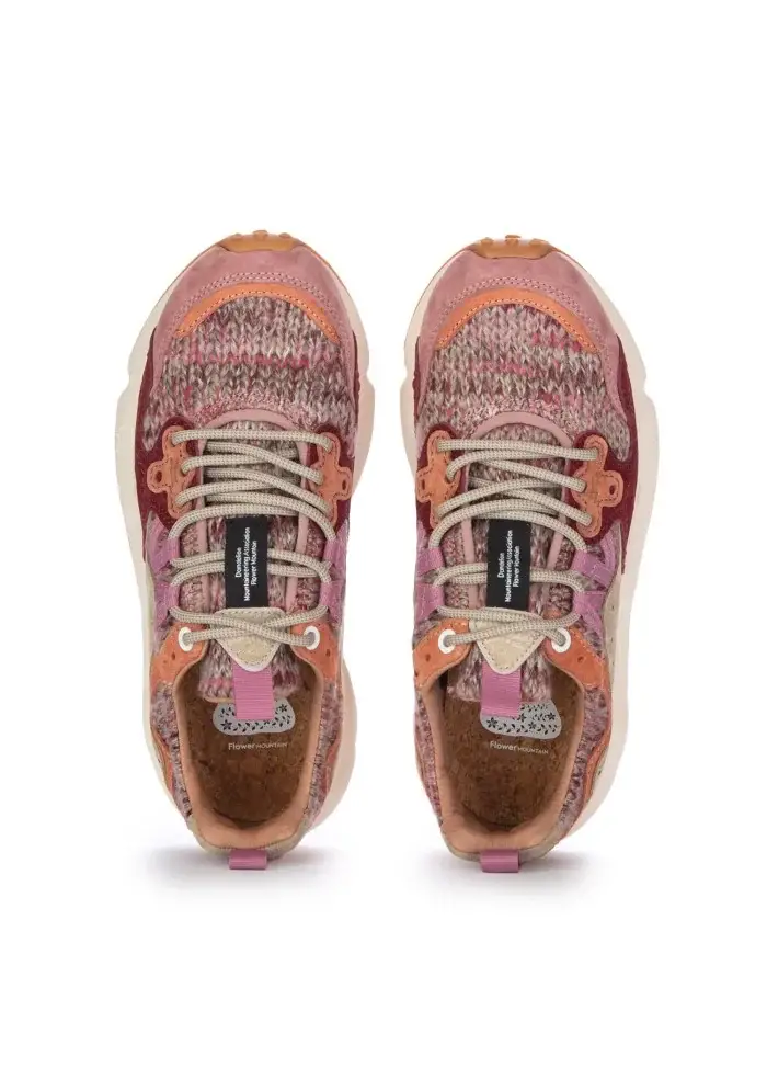 FLOWER MOUNTAIN | SNEAKERS YAMANO 3 KNITTING ROSA Negozi Online