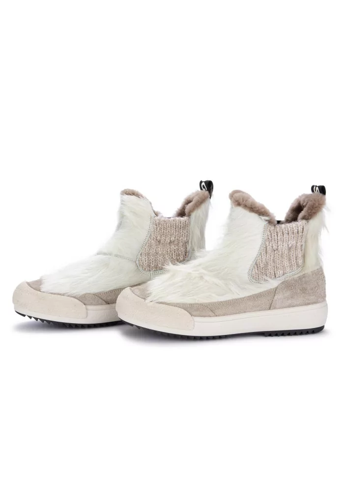 BNG REAL SHOES | CHELSEA LA YETI BEATLES BIANCO TAUPE Prezzo Ridotto