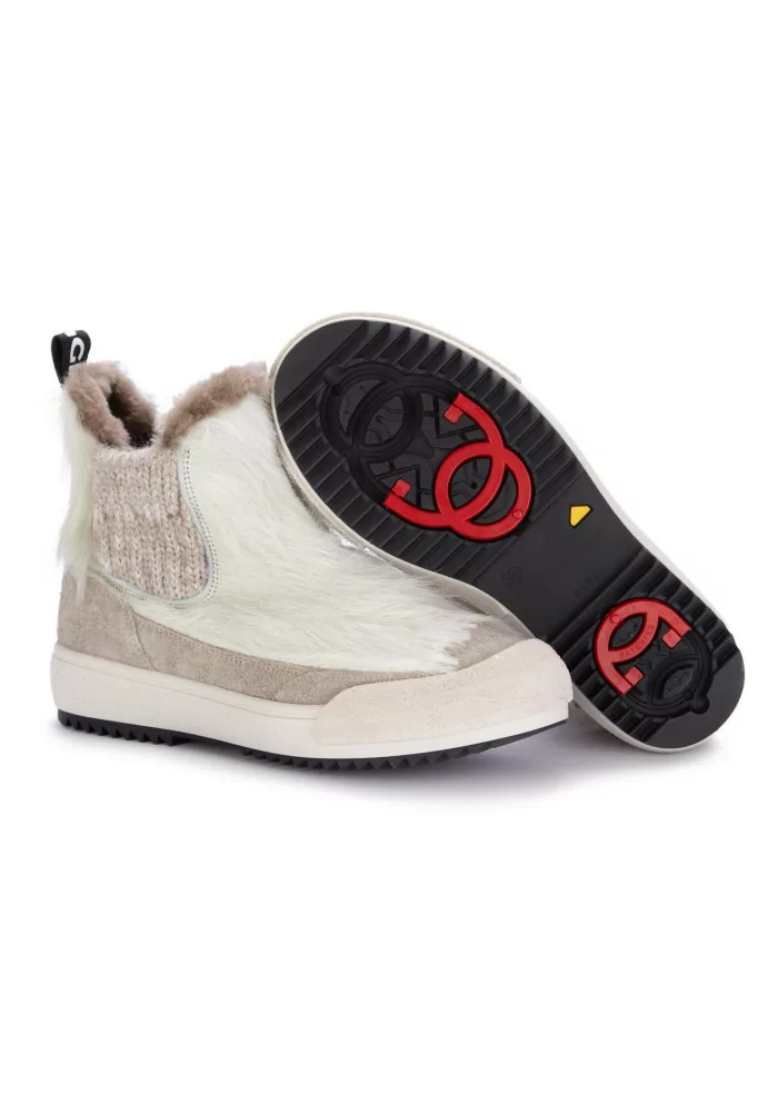BNG REAL SHOES | CHELSEA LA YETI BEATLES BIANCO TAUPE Prezzo Ridotto