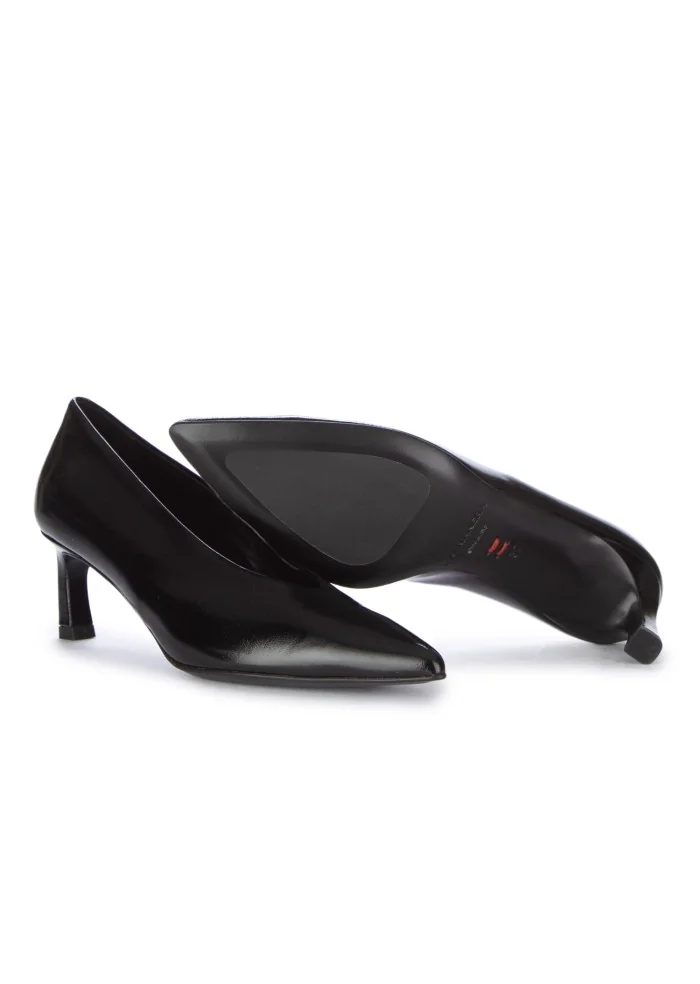 HALMANERA | SCARPE CON TACCO GLAZE NERO Offerte
