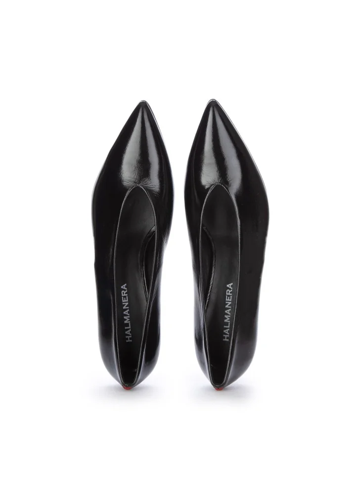 HALMANERA | SCARPE CON TACCO GLAZE NERO Offerte