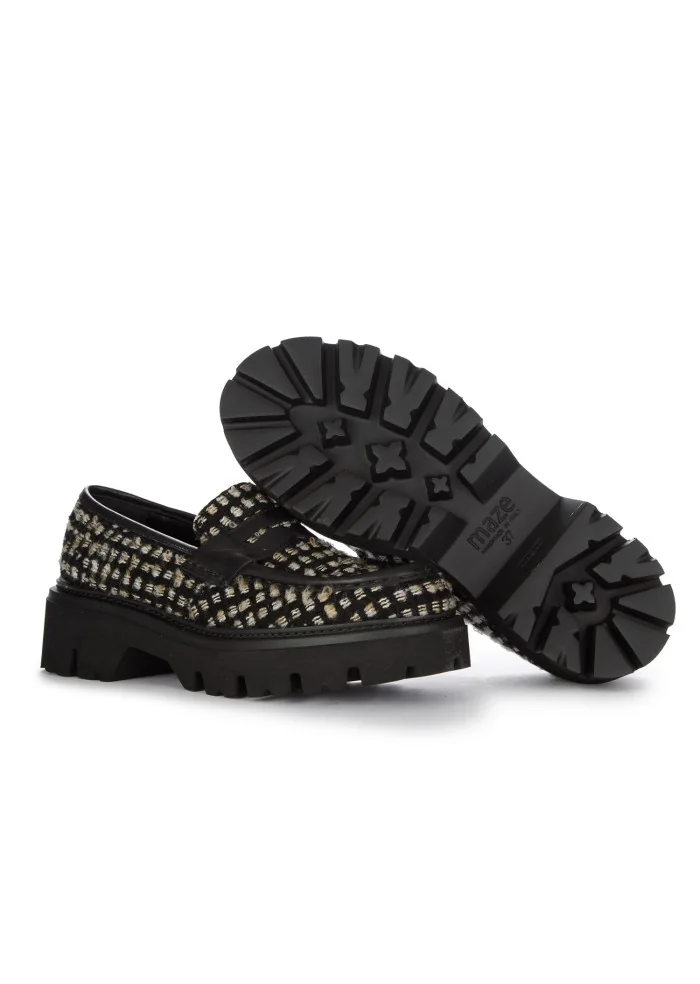 MAZE | MOCASSINI SARA STOCCOLMA FOUNTAIN NERO BEIGE Vendita Economica