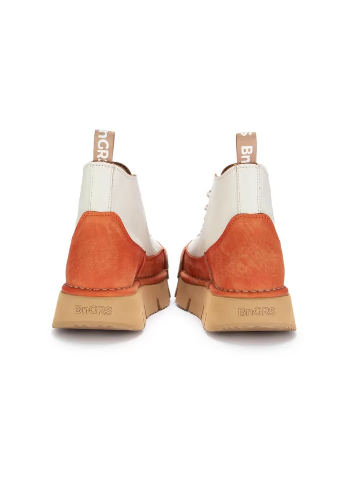 BNG REAL SHOES | SNEAKERS LA DINAMICA BIANCO PANNA ARANCIONE Nuova