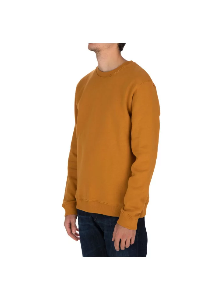 DONDUP | FELPA LOGO GIROCOLLO COTONE OCRA 2025