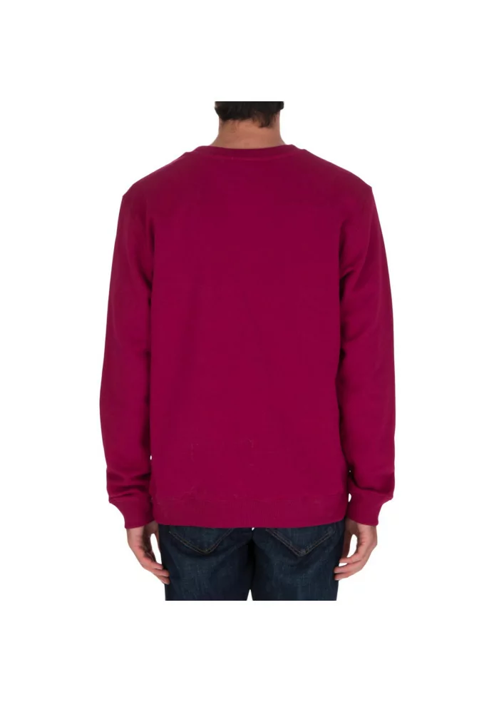 DONDUP | FELPA LOGO GIROCOLLO COTONE MAGENTA Vendita