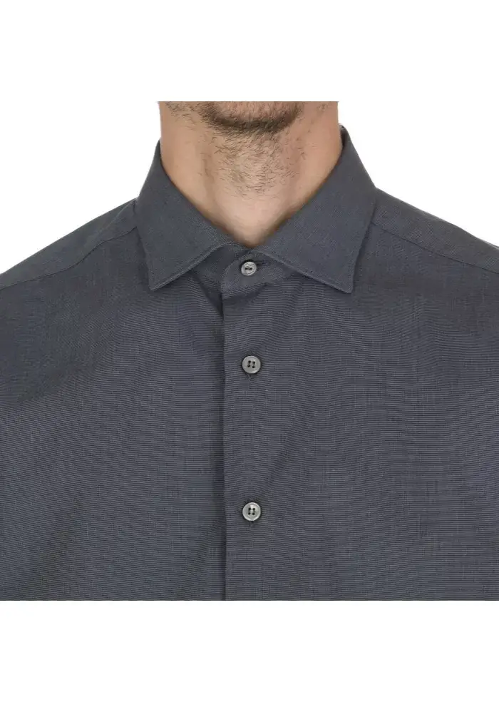 MASTRICAMICIAI | CAMICIA LUCA REGULAR FIT GRIGIO Pezzi Unici