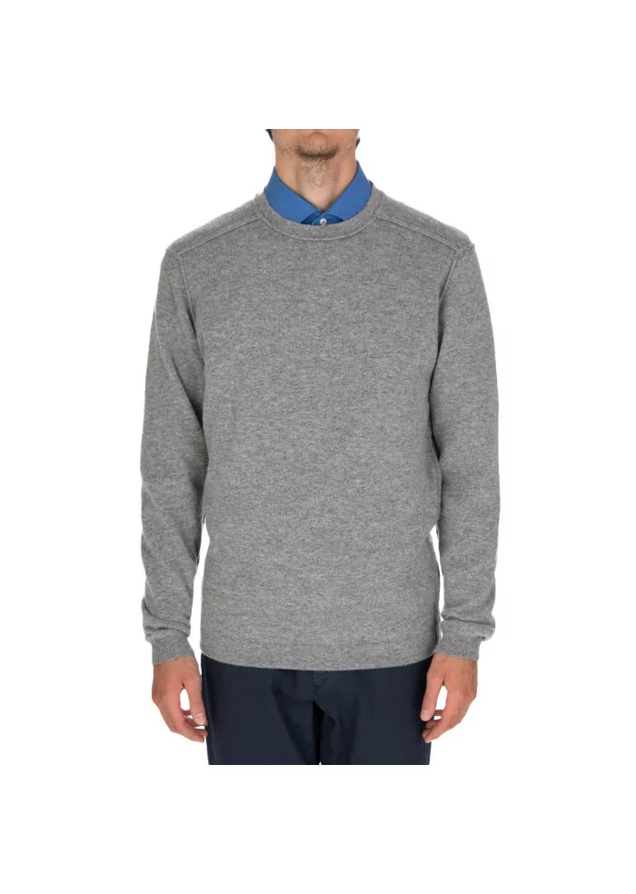 WOOL & CO | MAGLIONE LANA VISCOSA GRIGIO Promozione Limitata