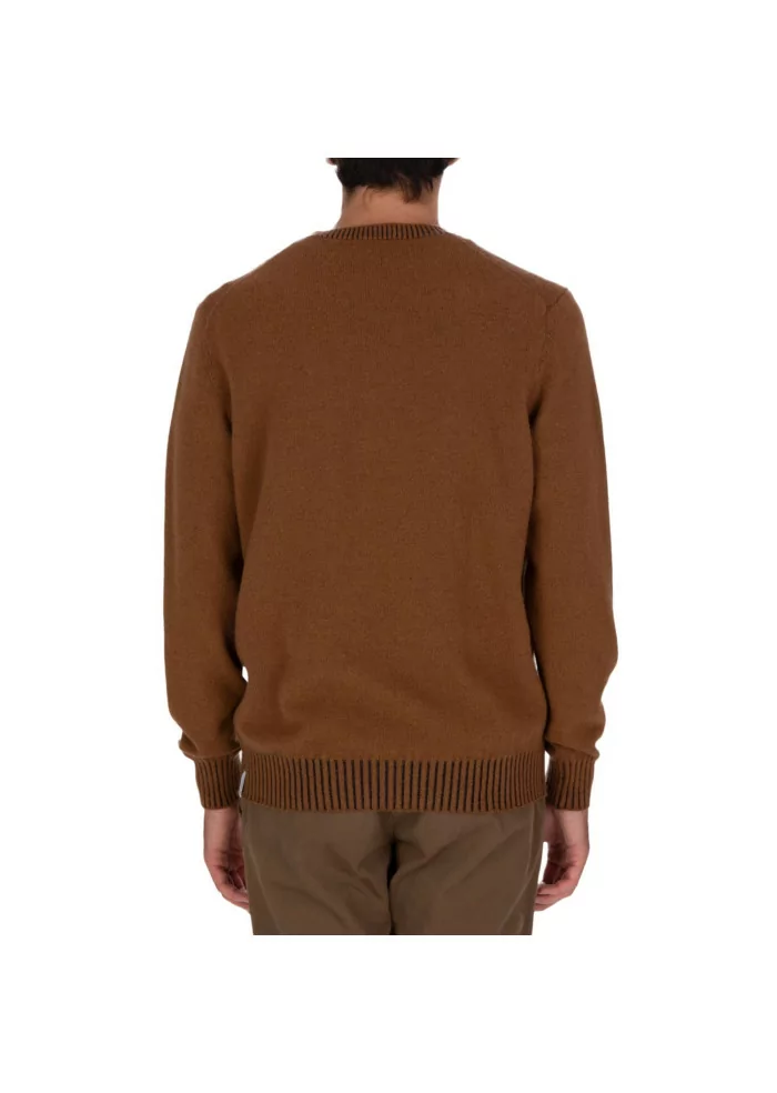 JURTA | MAGLIONE GIROCOLLO LANA MERINO MARRONE Novità