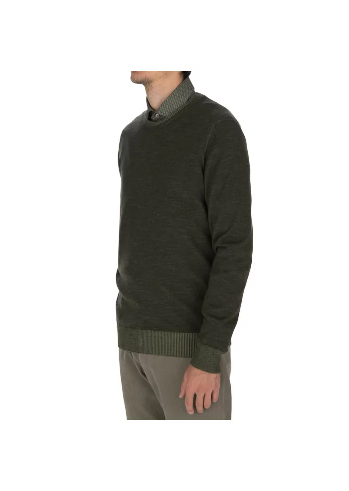 JURTA | MAGLIONE GIROCOLLO LANA MERINO VERDE Sconto