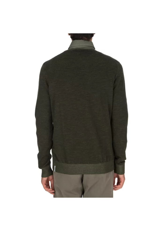 JURTA | MAGLIONE GIROCOLLO LANA MERINO VERDE Sconto