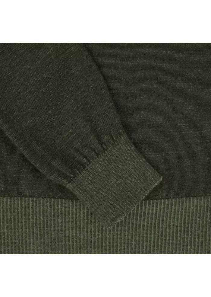 JURTA | MAGLIONE GIROCOLLO LANA MERINO VERDE Sconto