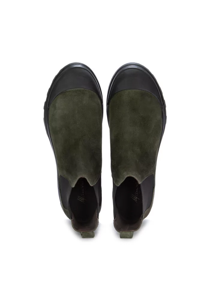 MANOVIA 52 | CHELSEA FORESTA CAMOSCIO VERDE NERO Saldi Di Fabbrica