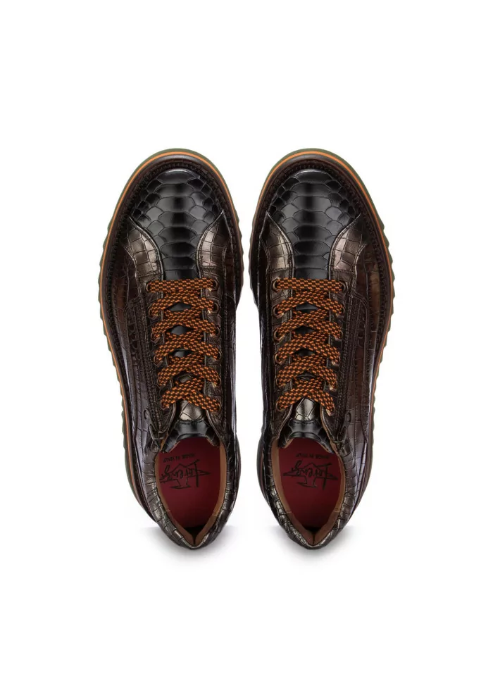 LORENZI | SCARPE ALLACCIATE ANACONDA MARRONE NERO 2025