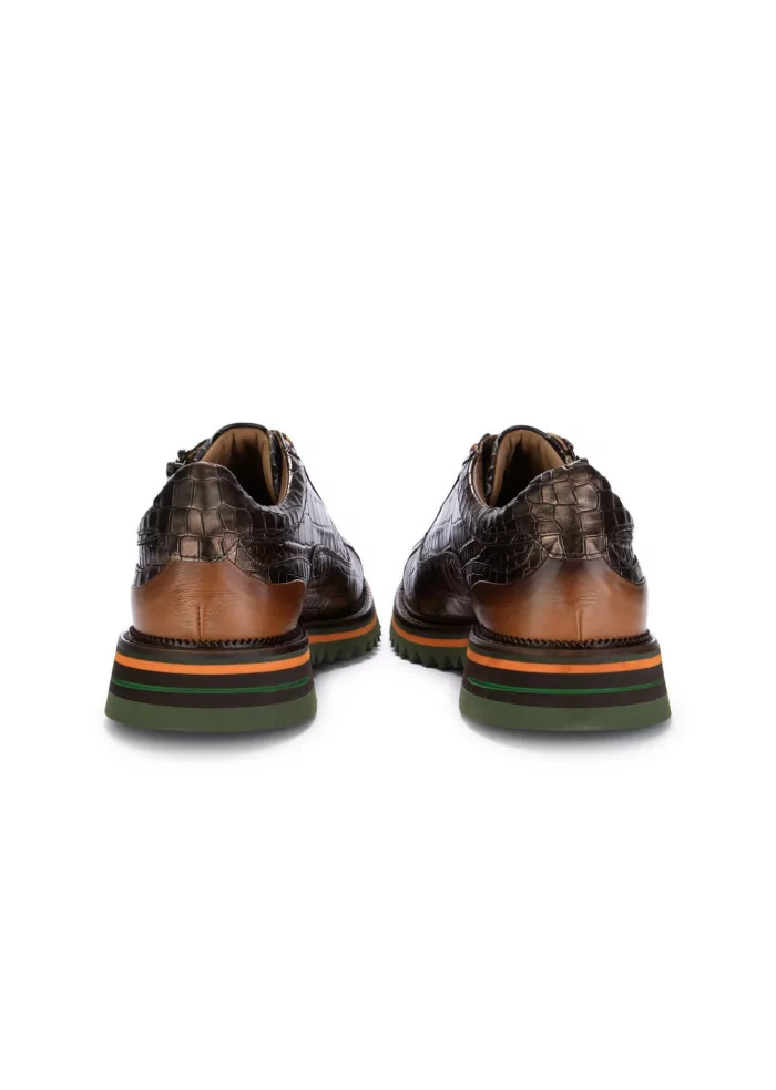LORENZI | SCARPE ALLACCIATE ANACONDA MARRONE NERO 2025