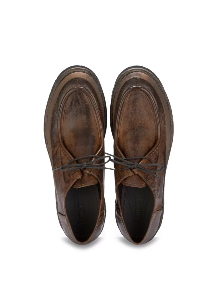 PAWELK'S | SCARPE ALLACCIATE BUFALO PELLE MARRONE 2025
