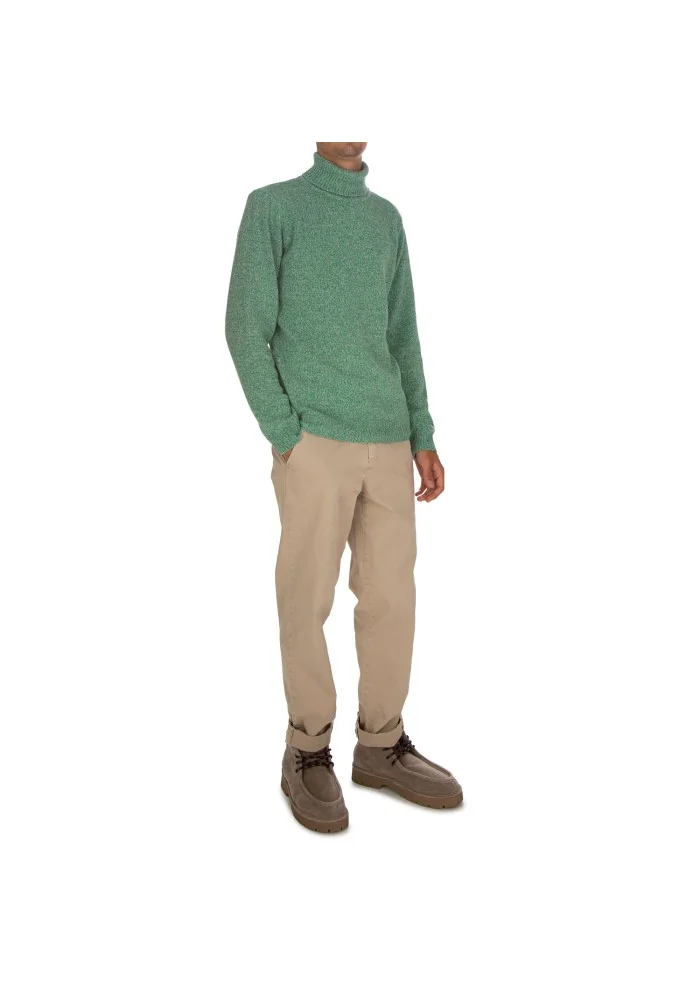 WOOL & CO | MAGLIONE DOLCEVITA VERDE Nuovo