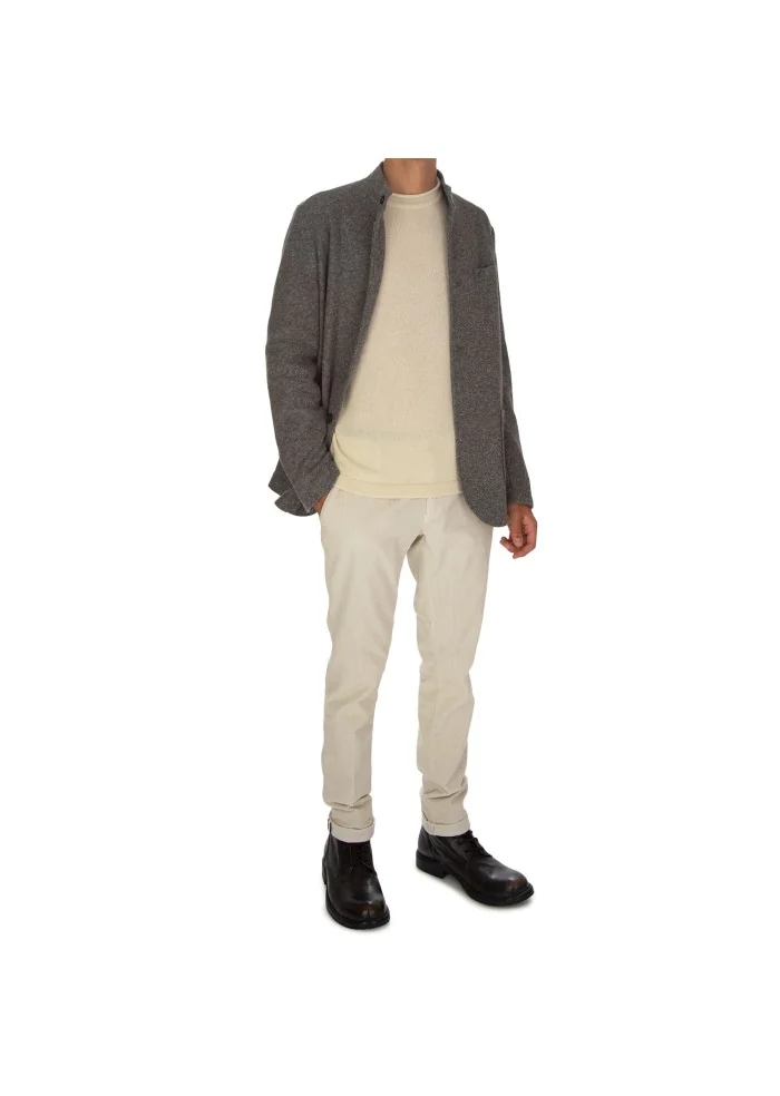 WOOL & CO | MAGLIONE GIROCOLLO BIANCO PANNA Qualità