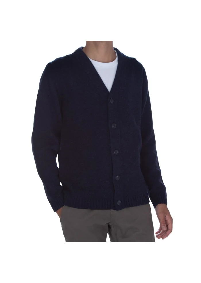 DANIELE FIESOLI | CARDIGAN SCOLLO A V BLU Promozione Limitata