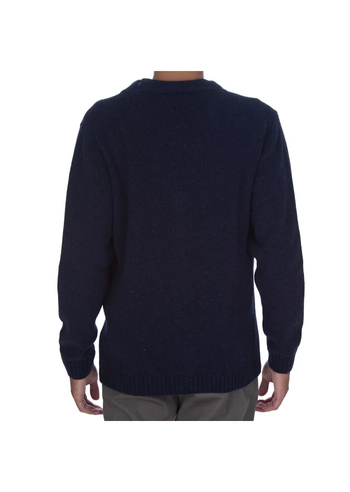 DANIELE FIESOLI | CARDIGAN SCOLLO A V BLU Promozione Limitata