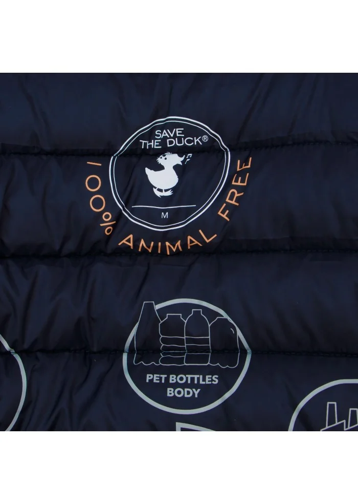 SAVE THE DUCK | GILET PIUMINO MIRO19 RHUS BLU In Saldo