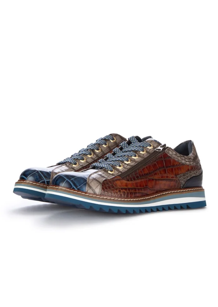 LORENZI | SCARPE ALLACCIATE BUGATTI COBALTO BLU MARRONE In Linea